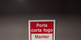 Em caso de incêndio